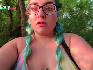 BBW Outdoor Pussy Play