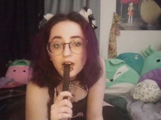 Cat Girl Compilation with Dildo BJ