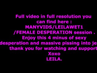 FEMALE DESPERATION session