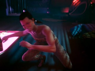 Cyberpunk 2077 Cheap Hooker gets fucked a couple times
