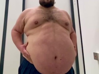 500lb feedee belly jiggle tease