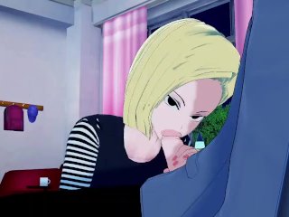 Guy enters Android 18's room and fucks her Dragon Ball Z Anime Hentai Uncensored Android No. 18