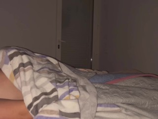 I stay at my friend's house and wake up her boyfriend with a blowjob while she works