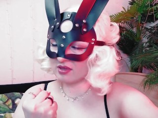 JOI compilation video - jerk off instruction from hot blonde Domme Arya Grander - homemade POV video