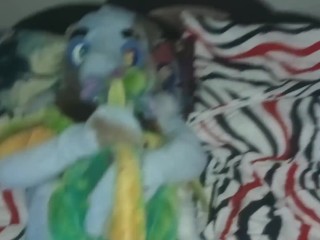 Furry fucking a plush toy