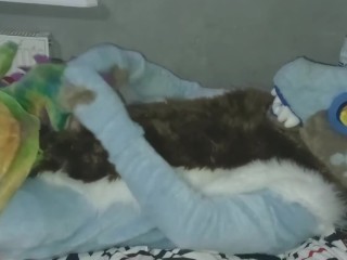 Furry fucking a plush toy