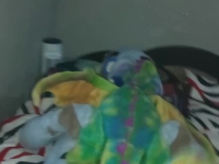 Furry fucking a plush toy