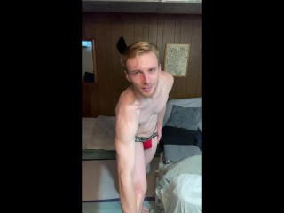 Nordic Hunter - Woke up feeling horny and felt like showing off. Need someone else to feel me up/