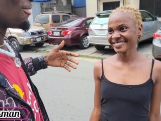 Me & king afro (my friend) found another street slut