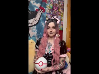 Thick Goth nurse joy joi helps trainer and collect sample  (full video on Of and MV)