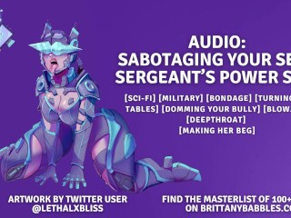 Audio: Sabotaging Your Sexy Sergeant’s Power Suit