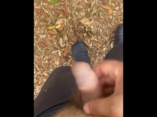 Forest masturbating