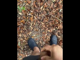 Forest masturbating
