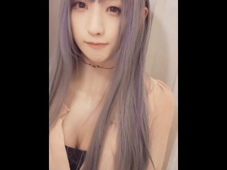 【個撮】男の娘がカメラに股間をスリスリしてからオナニーする動画