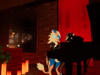 Little Wickerbeast gets pounded over piano
