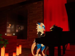 Little Wickerbeast gets pounded over piano