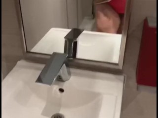 Almost getting caught having some fun mastrerbaiting in a public restroom First Fan Request