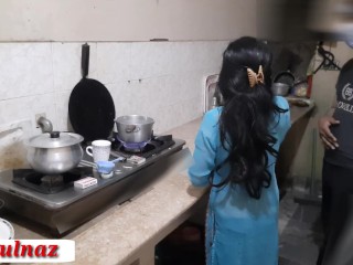 Step Brother fucks desi indian step sister in the kitchen, Bhai ne Bahan ko kitchen me choda, hindi