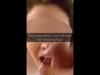 Scarlett VanWhite - Sexy Hotwife sends Cuckold Captions Snaps to her hubby while she gets a facial!