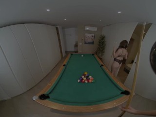 VRLatina - Huge Tits Latina Fucked On Pool Table