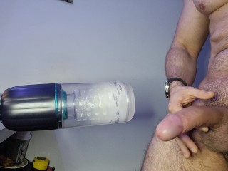 Trying out new toy: So many ruined orgasms, thick leaking cumshots with my Sohimi Hurricane