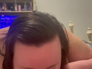 BBW with FAT ASS sucks COCK and takes it hard from behind ASS CUMSHOT!!!!