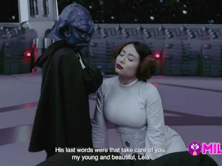 CUM WARS: Master YODA fucks Princess Leia