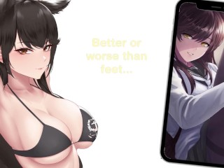 Atago Turns You Into Her Little Pet Hentai Joi Cei (Femdom PetPlay Edging Breathply Nippleplay Feet)