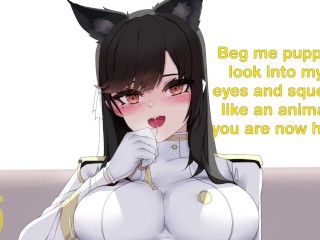 Atago Turns You Into Her Little Pet Hentai Joi Cei (Femdom PetPlay Edging Breathply Nippleplay Feet)