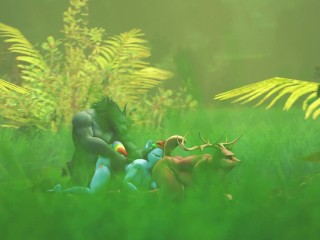 HornyForest - Trio in the woods SFM animation