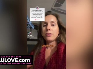 Babe shows behind the scenes creampie drip plus info about catfish & romance scammers - Lelu Love