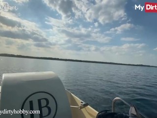 MyDirtyHobby - Busty Blonde Barbie_Brilliant Goes For A Boat Ride & Gets 4 Orgasms And A Facial