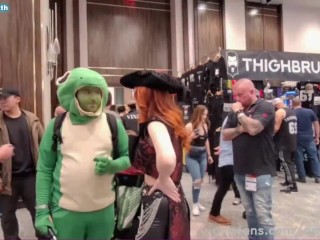 Amouranth gets DOWN & DIRTY at the AVN awards LoyalFans booth  Amouranth LoyalFans