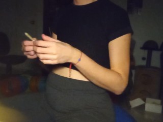 Bloated Belly in Tshirt Top 1