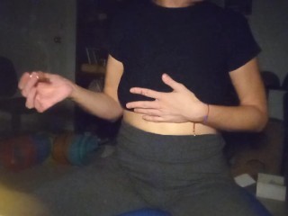 Bloated Belly in Tshirt Top 1