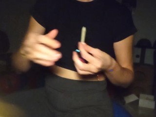 Bloated Belly in Tshirt Top 1