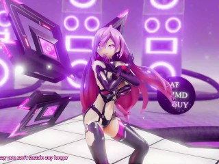 Hyperdimension Neptunia Iris Heart Hentai Undress Dancing Plutia Killer Lady MMD 3D Big Boobs