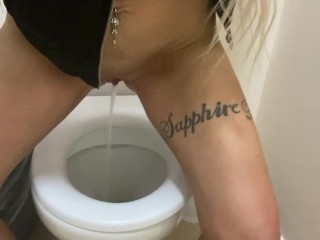 A well deserved big long pee !!