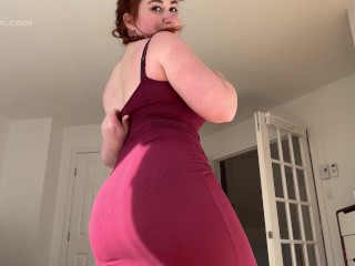 Thick Redhead Isla Moon Slutty Dress Try on - Busty Girl Trying on See Through Dresses