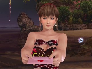 Dead or Alive Xtreme Venus Vacation Hitomi Valentine's Day Pose Cards Fanservice Appreciation