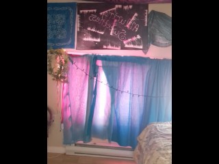 Horny milf gets creative with bondage sling and toy stuffing