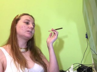 I have a quick smoke because I have acne