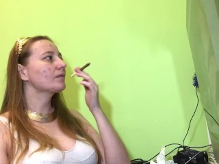 I have a quick smoke because I have acne