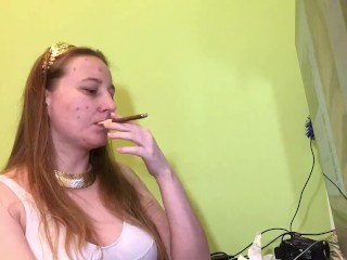 I have a quick smoke because I have acne