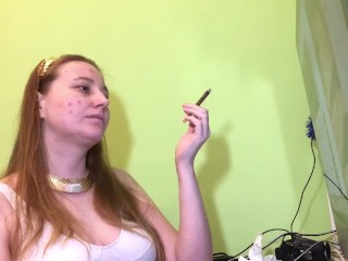 I have a quick smoke because I have acne