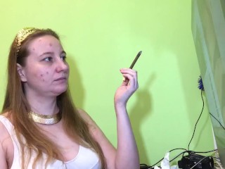 I have a quick smoke because I have acne