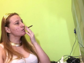 I have a quick smoke because I have acne