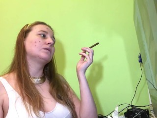 I have a quick smoke because I have acne