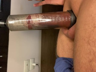 my husband sent a video of him making his penis grow with the penis pump i gave him