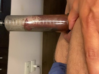 my husband sent a video of him making his penis grow with the penis pump i gave him